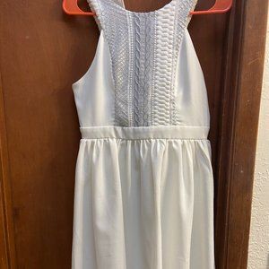 Altar'd State White Embroidered Dress